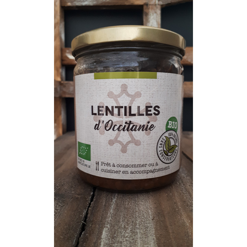 Bocal de lentilles bio 400g